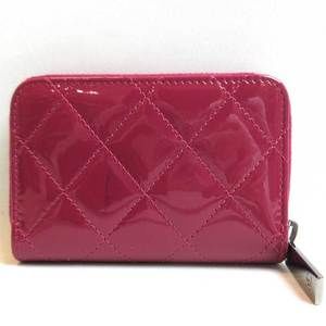 Chanel Matelasse Coin Red Brilliant Purse Case